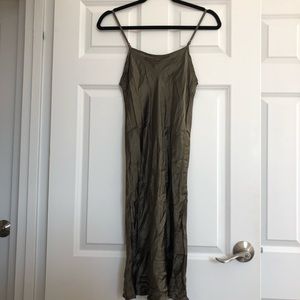 100% Chinese Silk Olive Green Nightie